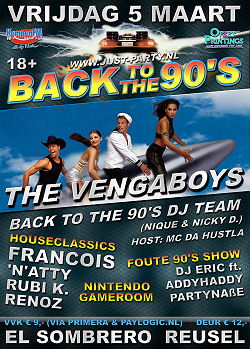 Back to the 90's - 5 maart - El Sombrero
